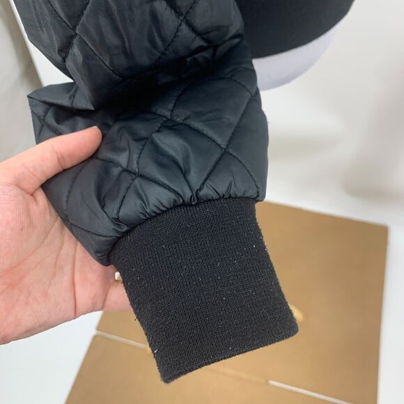 Volcom Flight Jacket Womens S Small Black Full Zip Insulated Quilted Bomber - Picture 5 of 16